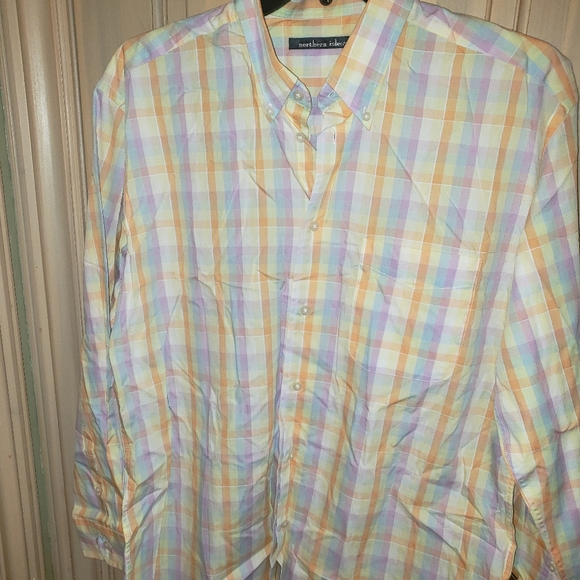 northern isles Other - NWT Northern Isles mens plaid shirt sz L pastel colors